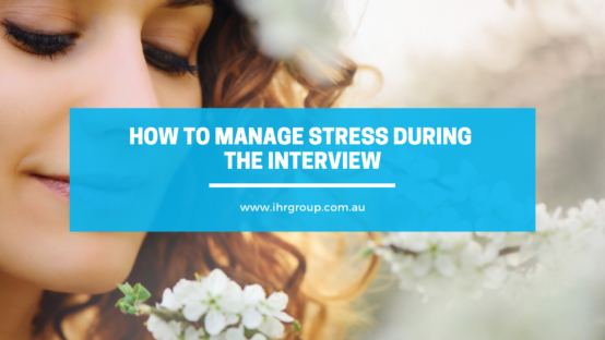 blog title how to manage stress during the interview relaxing lady wih a flower